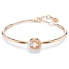 Dextera Bangle Round Cut, White, Rose Gold-Tone Plated Dextera Bangle Round Cut, White, Rose Gold-Tone Plated