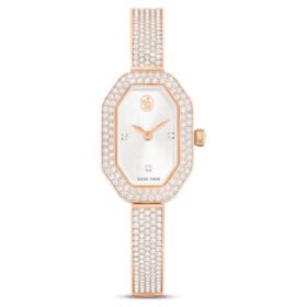 Dextera Bangle Watch Swiss Made, Metal Bracelet, Rose Gold Tone, Rose Gold-Tone Finish