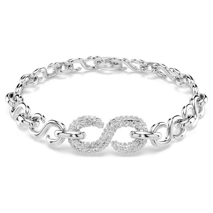 Dextera Bracelet Round Cut, White, Rhodium Plated Dextera Bracelet Round Cut, White, Rhodium Plated