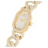 Dextera Chain Watch Swiss Made, Crystal Bracelet, Gold Tone, Gold-Tone Finish