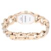Dextera Chain Watch Swiss Made, Crystal Bracelet, White, Champagne Gold-Tone Finish Dextera Chain Watch Swiss Made, Crystal Bracelet, White, Champagne Gold-Tone Finish