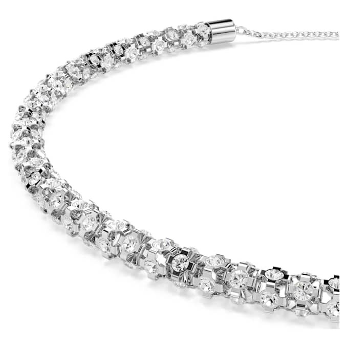 Dextera Necklace Round Cut, White, Stainless Steel Dextera Necklace Round Cut, White, Stainless Steel