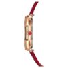 Dextera Octagon Watch Swiss Made, Leather Strap, Red, Rose Gold-Tone Finish Dextera Octagon Watch Swiss Made, Leather Strap, Red, Rose Gold-Tone Finish