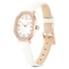 Dextera Octagon Watch Swiss Made, Leather Strap, White, Rose Gold-Tone Finish Dextera Octagon Watch Swiss Made, Leather Strap, White, Rose Gold-Tone Finish
