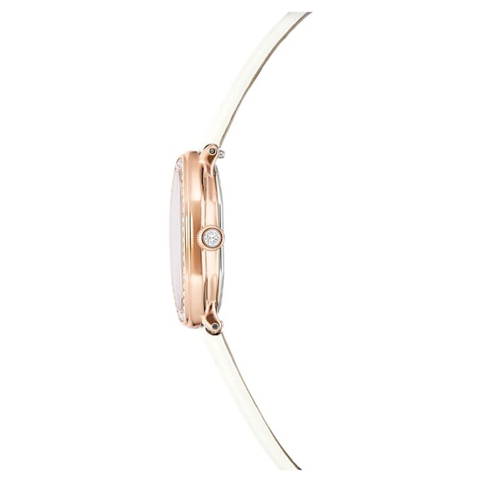 Dextera Octagon Watch Swiss Made, Leather Strap, White, Rose Gold-Tone Finish Dextera Octagon Watch Swiss Made, Leather Strap, White, Rose Gold-Tone Finish