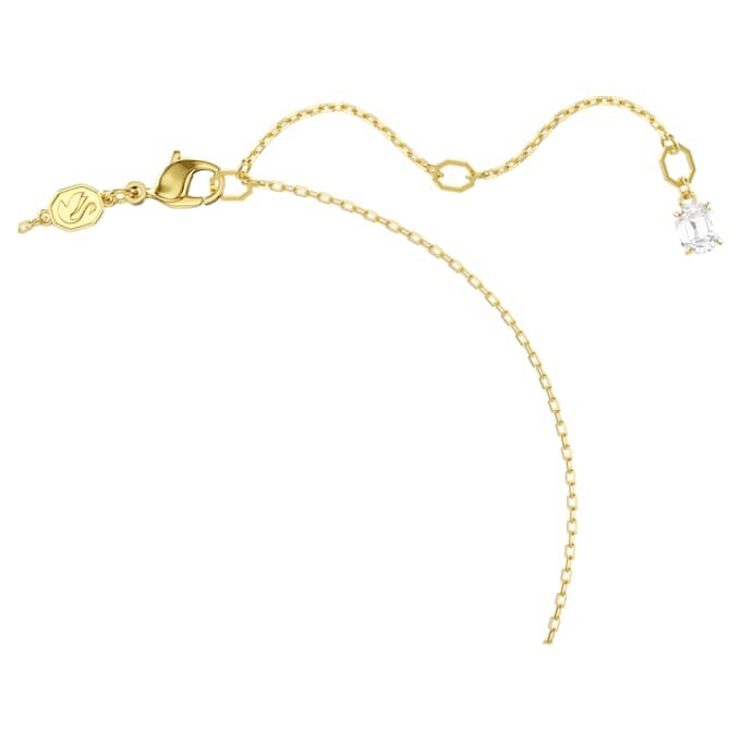 Dextera Pendant Interlocking Loop, White, Gold-Tone Plated Dextera Pendant Interlocking Loop, White, Gold-Tone Plated