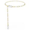 Dextera Waist Belt White, Mixed Metal Finish Dextera Waist Belt White, Mixed Metal Finish