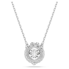Dragon & Phoenix Pendant Dragon’s Claw, White, Rhodium Plated
