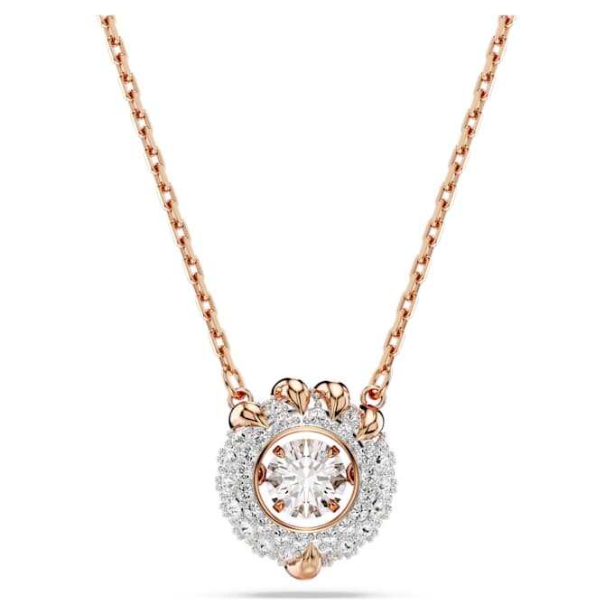 Dragon & Phoenix Pendant Dragon’s Claw, White, Rose Gold-Tone Plated Dragon & Phoenix Pendant Dragon’s Claw, White, Rose Gold-Tone Plated