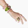 Dulcis Cuff Mixed Cuts, Multicolored, Gold-Tone Plated Dulcis Cuff Mixed Cuts, Multicolored, Gold-Tone Plated