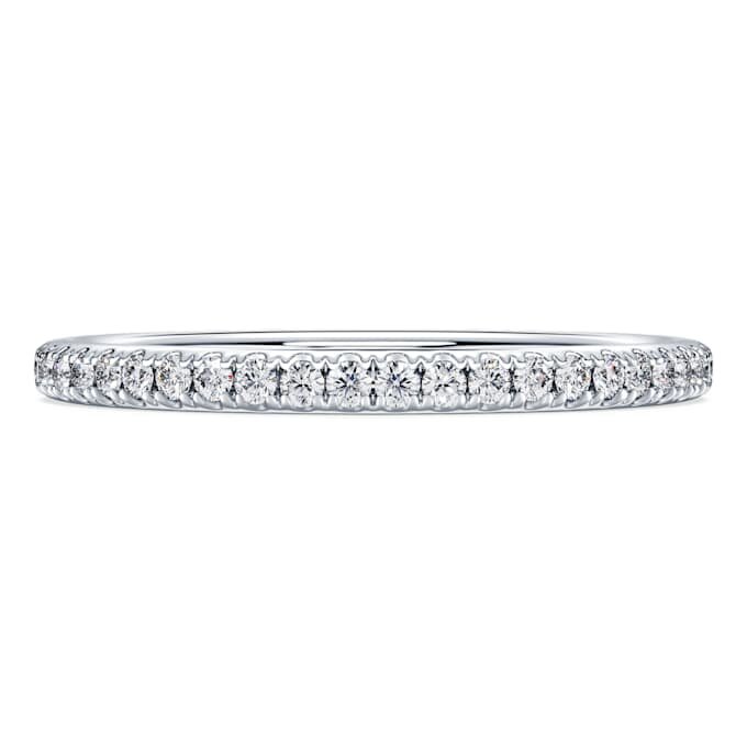 Eternity Band Ring Lab-Grown Diamonds 0.2 Ct Tw, Round Shape, 14K White Gold Eternity Band Ring Lab-Grown Diamonds 0.2 Ct Tw, Round Shape, 14K White Gold