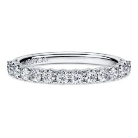 Eternity Band Ring Lab-Grown Diamonds 0.5 Ct Tw, Round Shape, 14K White Gold Eternity Band Ring Lab-Grown Diamonds 0.5 Ct Tw, Round Shape, 14K White Gold