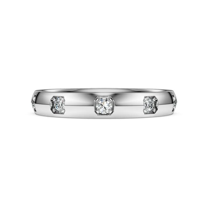 Eternity Band Ring Lab-Grown Diamonds 0.5 Ct Tw, Round Shape, 14K White Gold Eternity Band Ring Lab-Grown Diamonds 0.5 Ct Tw, Round Shape, 14K White Gold