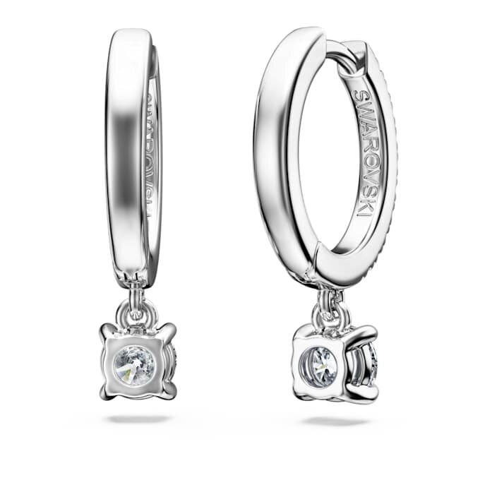 Eternity Drop Earrings Lab-Grown Diamonds 0.7 Ct Tw, Round Shape, 14K White Gold Eternity Drop Earrings Lab-Grown Diamonds 0.7 Ct Tw, Round Shape, 14K White Gold