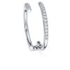 Eternity Open Band Ring Lab-Grown Diamonds 0.2 Ct Tw, Round Shape, 14K White Gold Eternity Open Band Ring Lab-Grown Diamonds 0.2 Ct Tw, Round Shape, 14K White Gold