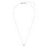 Eternity Solitaire Pendant Lab-Grown Diamonds 1 Ct Tw, Round Shape, 14K White Gold
