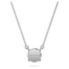 Eternity Solitaire Pendant Lab-Grown Diamonds 1 Ct Tw, Round Shape, 14K White Gold