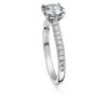 Eternity Solitaire Ring Lab-Grown Diamonds 1.2 Ct Tw, Round Shape, 14K White Gold Eternity Solitaire Ring Lab-Grown Diamonds 1.2 Ct Tw, Round Shape, 14K White Gold