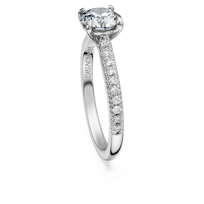 Eternity Solitaire Ring Lab-Grown Diamonds 1.2 Ct Tw, Round Shape, 14K White Gold Eternity Solitaire Ring Lab-Grown Diamonds 1.2 Ct Tw, Round Shape, 14K White Gold
