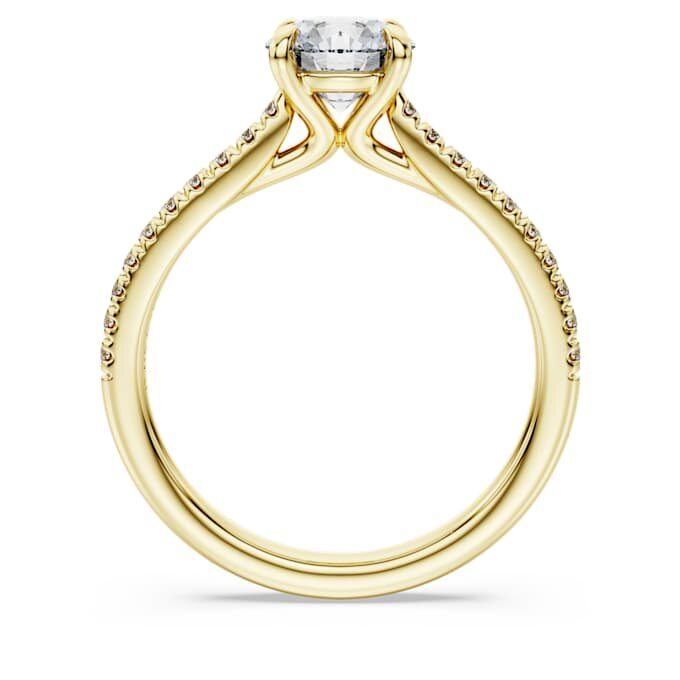 Eternity Solitaire Ring Lab-Grown Diamonds 1.2 Ct Tw, Round Shape, 14K Yellow Gold Eternity Solitaire Ring Lab-Grown Diamonds 1.2 Ct Tw, Round Shape, 14K Yellow Gold