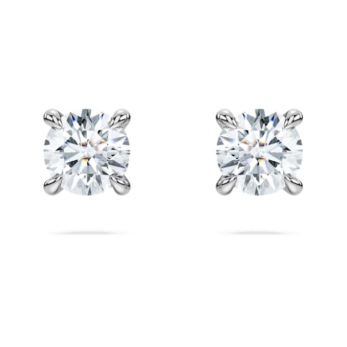 Eternity Stud Earrings Lab-Grown Diamonds 0.52 Ct Tw, Round Shape, Sterling Silver Eternity Stud Earrings Lab-Grown Diamonds 0.52 Ct Tw, Round Shape, Sterling Silver
