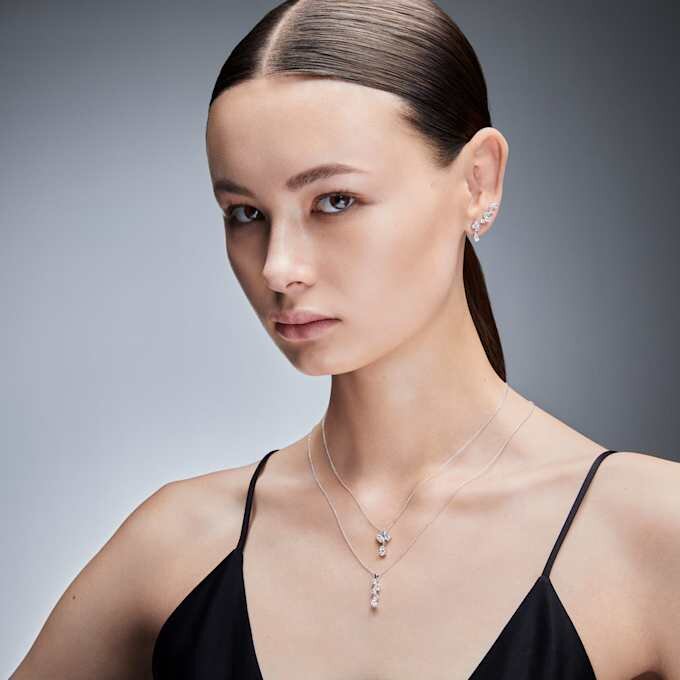 Galaxy Pendant Lab-Grown Diamonds 0.9 Ct Tw, Mixed Shapes, 14K White Gold Galaxy Pendant Lab-Grown Diamonds 0.9 Ct Tw, Mixed Shapes, 14K White Gold