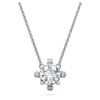 Galaxy Pendant Lab-Grown Diamonds 1.05 Ct Tw, Round Shape, 14K White Gold