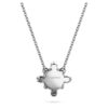 Galaxy Pendant Lab-Grown Diamonds 1.05 Ct Tw, Round Shape, 14K White Gold