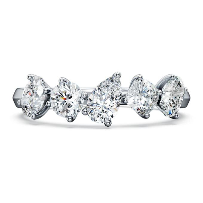 Galaxy Ring Lab-Grown Diamonds 1 Ct Tw, Mixed Shapes, 14K White Gold Galaxy Ring Lab-Grown Diamonds 1 Ct Tw, Mixed Shapes, 14K White Gold