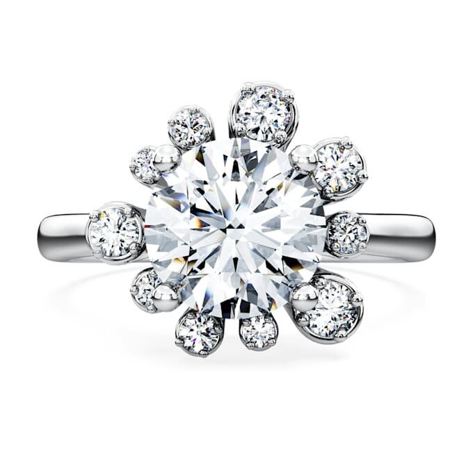 Galaxy Ring Lab-Grown Diamonds 2 Ct Tw, Round Shape, 14K White Gold Galaxy Ring Lab-Grown Diamonds 2 Ct Tw, Round Shape, 14K White Gold