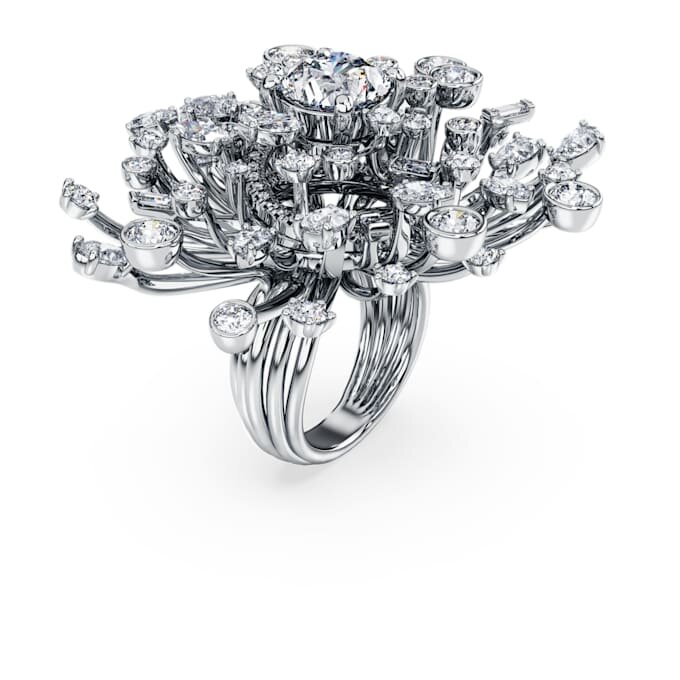 Galaxy Ring Lab-Grown Diamonds 9.5 Ct Tw, Mixed Shapes, 18K White Gold Galaxy Ring Lab-Grown Diamonds 9.5 Ct Tw, Mixed Shapes, 18K White Gold
