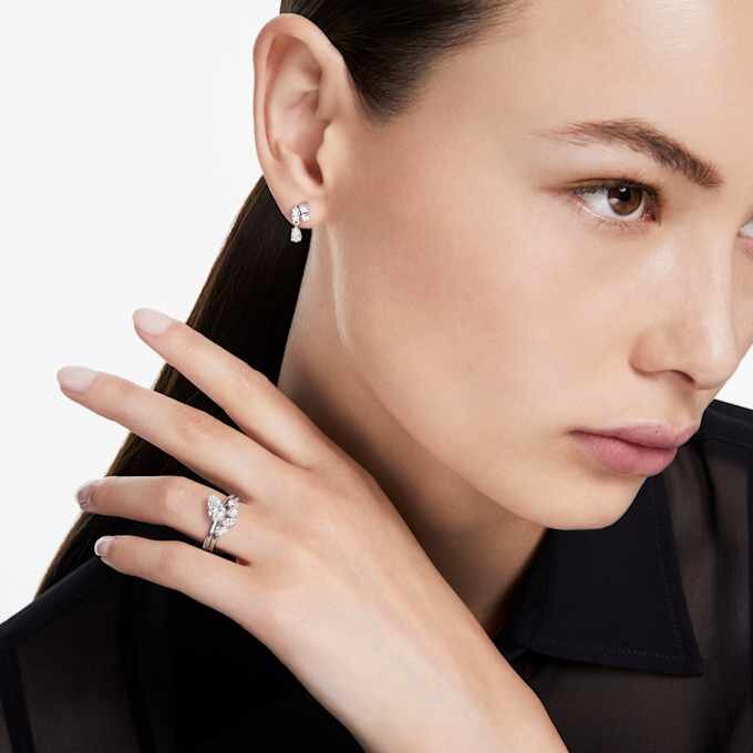 Galaxy Ring Set (2), Lab-Grown Diamonds 1.4 Ct Tw, Pear Shape, 14K White Gold Galaxy Ring Set (2), Lab-Grown Diamonds 1.4 Ct Tw, Pear Shape, 14K White Gold