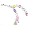 Gema Bracelet Mixed Cuts, Multicolored, Rhodium Plated Gema Bracelet Mixed Cuts, Multicolored, Rhodium Plated