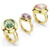 Gema Motif Ring Set (3), Multicolored, Gold-Tone Plated Gema Motif Ring Set (3), Multicolored, Gold-Tone Plated