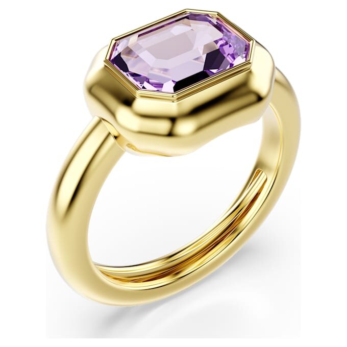 Gema Motif Ring Set (3), Multicolored, Gold-Tone Plated Gema Motif Ring Set (3), Multicolored, Gold-Tone Plated