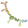 Gema Necklace Mixed Cuts, Dangling Crystals, Multicolored, Gold-Tone Plated Gema Necklace Mixed Cuts, Dangling Crystals, Multicolored, Gold-Tone Plated