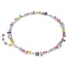 Gema Necklace Mixed Cuts, Multicolored, Rhodium Plated Gema Necklace Mixed Cuts, Multicolored, Rhodium Plated