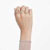 Gema Ring Set (3), Mixed Cuts, Multicolored, Gold-Tone Plated Gema Ring Set (3), Mixed Cuts, Multicolored, Gold-Tone Plated