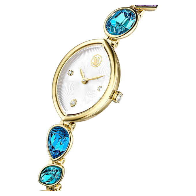 Gema Watch Crystal Bracelet, Gold Tone, Gold-Tone Finish Gema Watch Crystal Bracelet, Gold Tone, Gold-Tone Finish