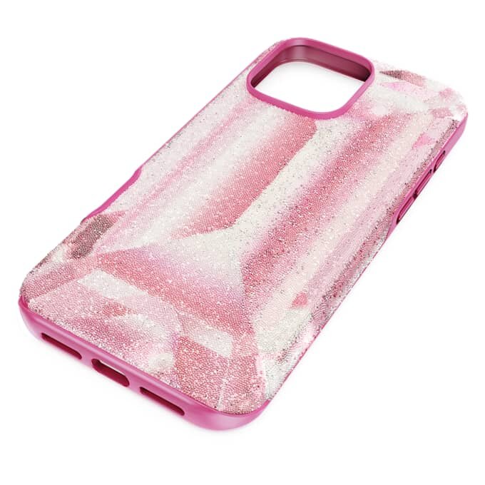 High Smartphone Case Crystal Print Motif, Iphone® 16 Pro Max, Pink High Smartphone Case Crystal Print Motif, Iphone® 16 Pro Max, Pink