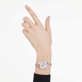 Hyperbola Bangle Watch Swiss Made, Metal Bracelet, Blue, Stainless Steel