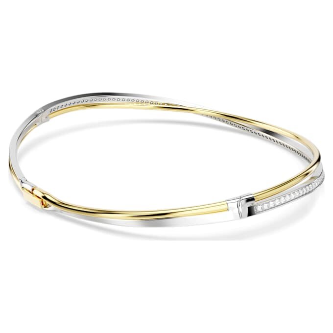 Hyperbola Choker Round Cut, White, Mixed Metal Finish Hyperbola Choker Round Cut, White, Mixed Metal Finish