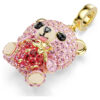 Idyllia Charm Mixed Cuts, Teddy, Pink, Gold-Tone Plated Idyllia Charm Mixed Cuts, Teddy, Pink, Gold-Tone Plated