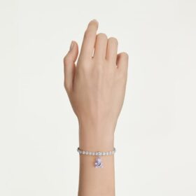 Idyllia Charm Mixed Cuts, Teddy, Purple, Rhodium Plated