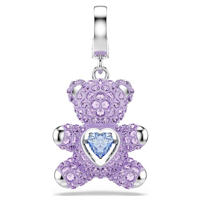 Idyllia Charm Mixed Cuts, Teddy, Purple, Rhodium Plated Idyllia Charm Mixed Cuts, Teddy, Purple, Rhodium Plated