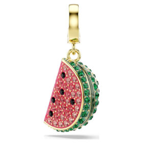 Idyllia Charm Mixed Cuts, Watermelon, Multicolored, Gold-Tone Plated