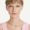 Idyllia Choker Crystal Pearl, Mixed Cuts, Bee, White, Gold-Tone Plated Idyllia Choker Crystal Pearl, Mixed Cuts, Bee, White, Gold-Tone Plated