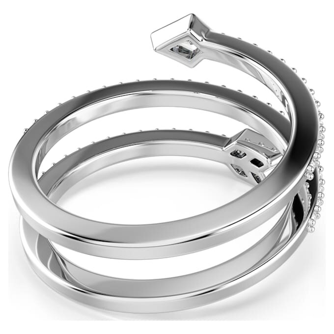 Idyllia Motif Ring Mixed Cuts, Arrow, White, Rhodium Plated Idyllia Motif Ring Mixed Cuts, Arrow, White, Rhodium Plated
