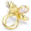 Idyllia Motif Ring Mixed Cuts, Flower, Multicolored, Gold-Tone Plated Idyllia Motif Ring Mixed Cuts, Flower, Multicolored, Gold-Tone Plated
