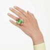 Idyllia Motif Ring Multicolored, Gold-Tone Plated Idyllia Motif Ring Multicolored, Gold-Tone Plated